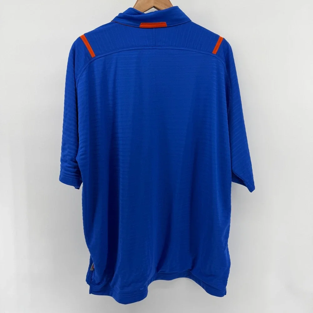 Nike Florida Gators Polo Shirt Mens XL Blue Orange Fit Dry Team NCAA Golf UF